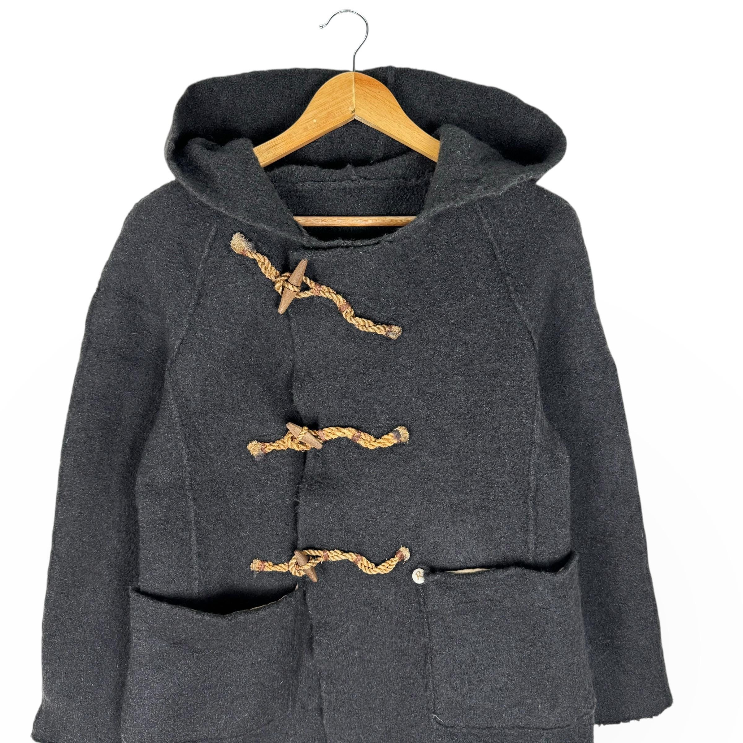 45rpm Wool Alpaca Duffle Coat: Japanese Kapital Jacket (size Small 