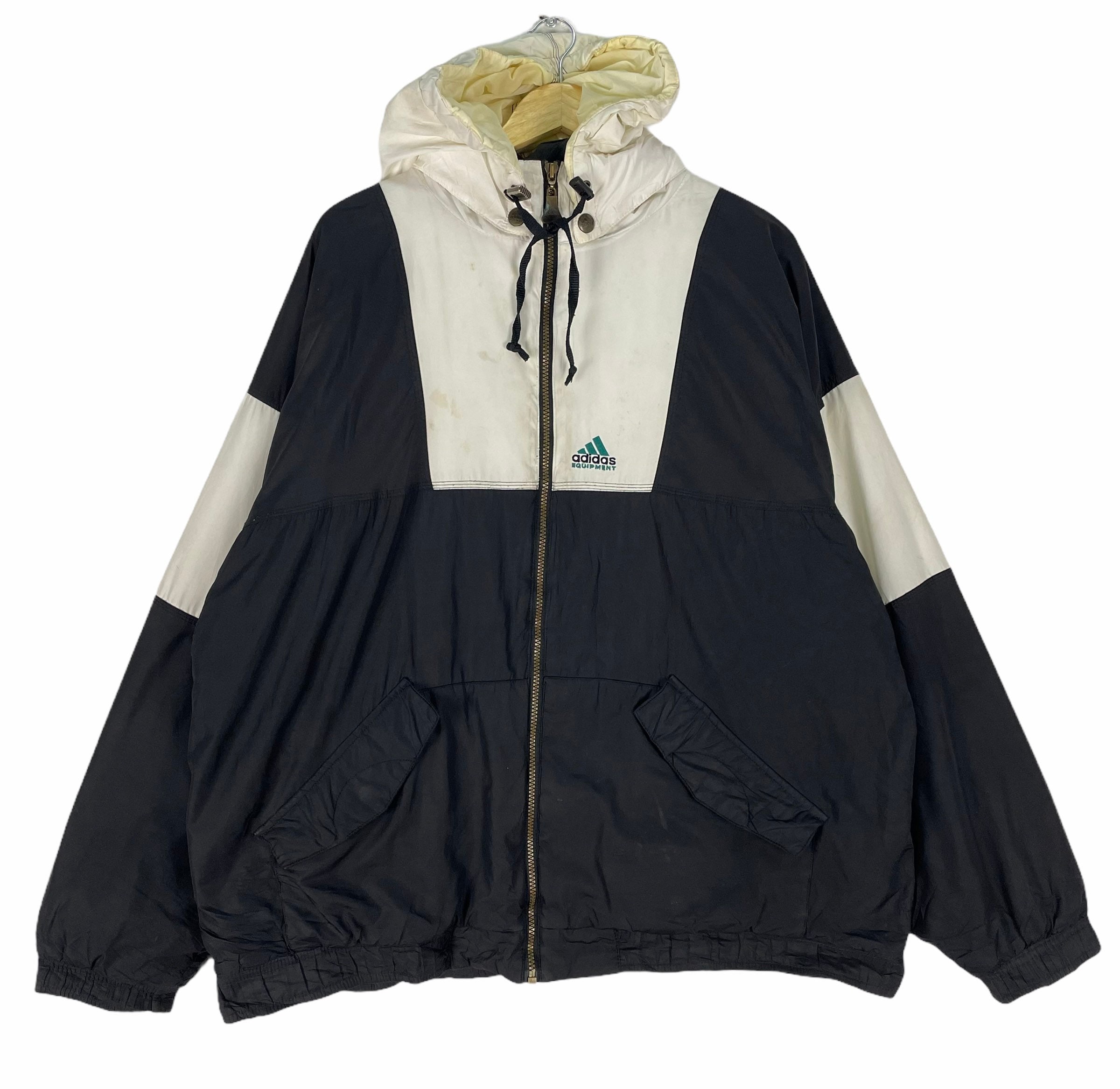 Vintage 90s Adidas Equipment Windbreaker Hoodie EQT Jacket Vintage 90s Adidas Equipment Windbreaker Hoodie EQT Jacket