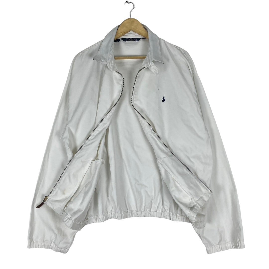 Vintage 90s POLO Ralph Lauren Herrington White Colour Chore Jacket