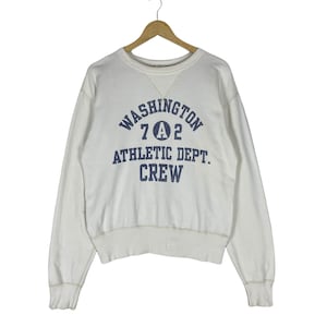 Sugar Cane Cheswick Washington Crew Sweatshirt Japan fashion Designer White Colour Size Medium