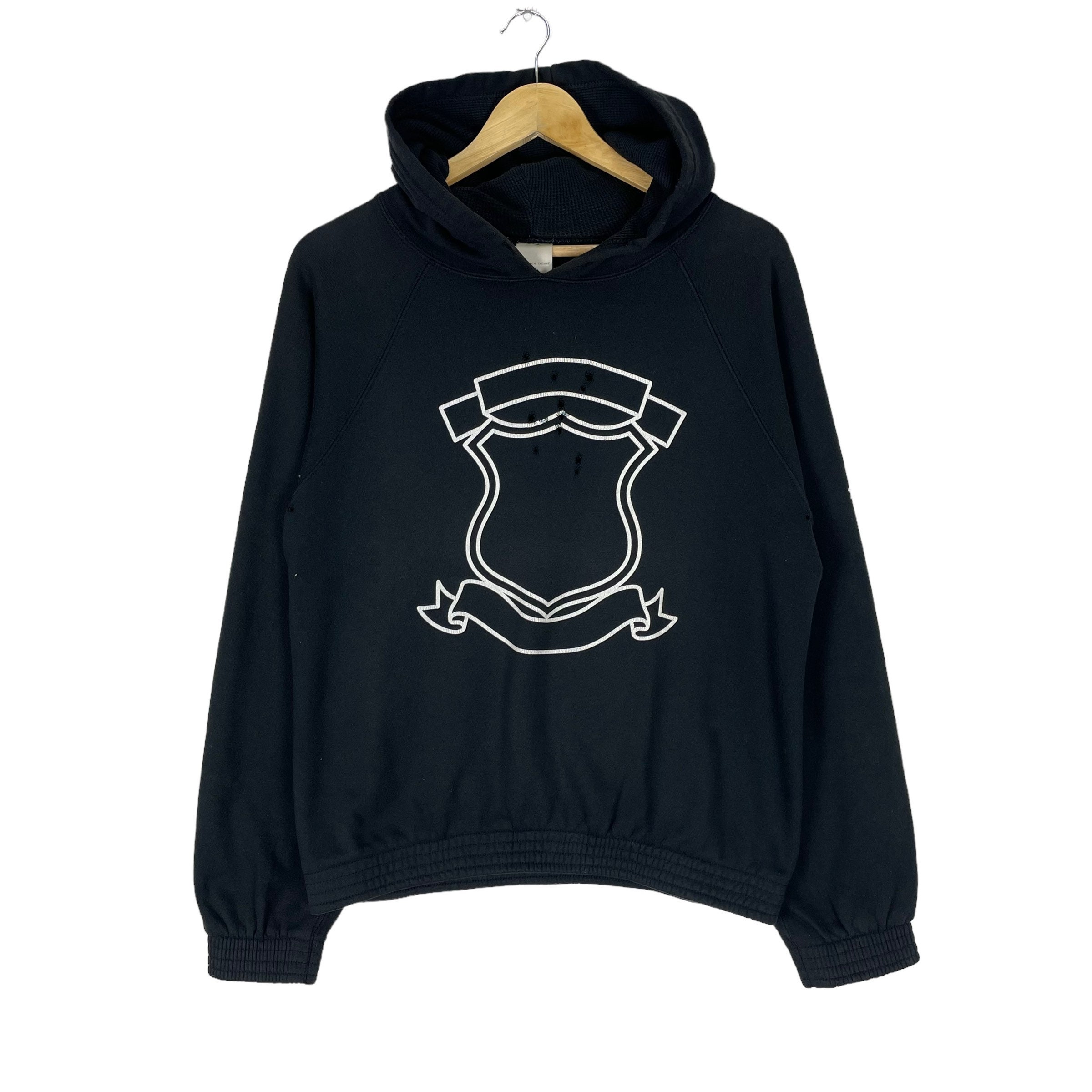 Number Nine Shield AW01 Hoodie Sweatshirt Japanese Fashion