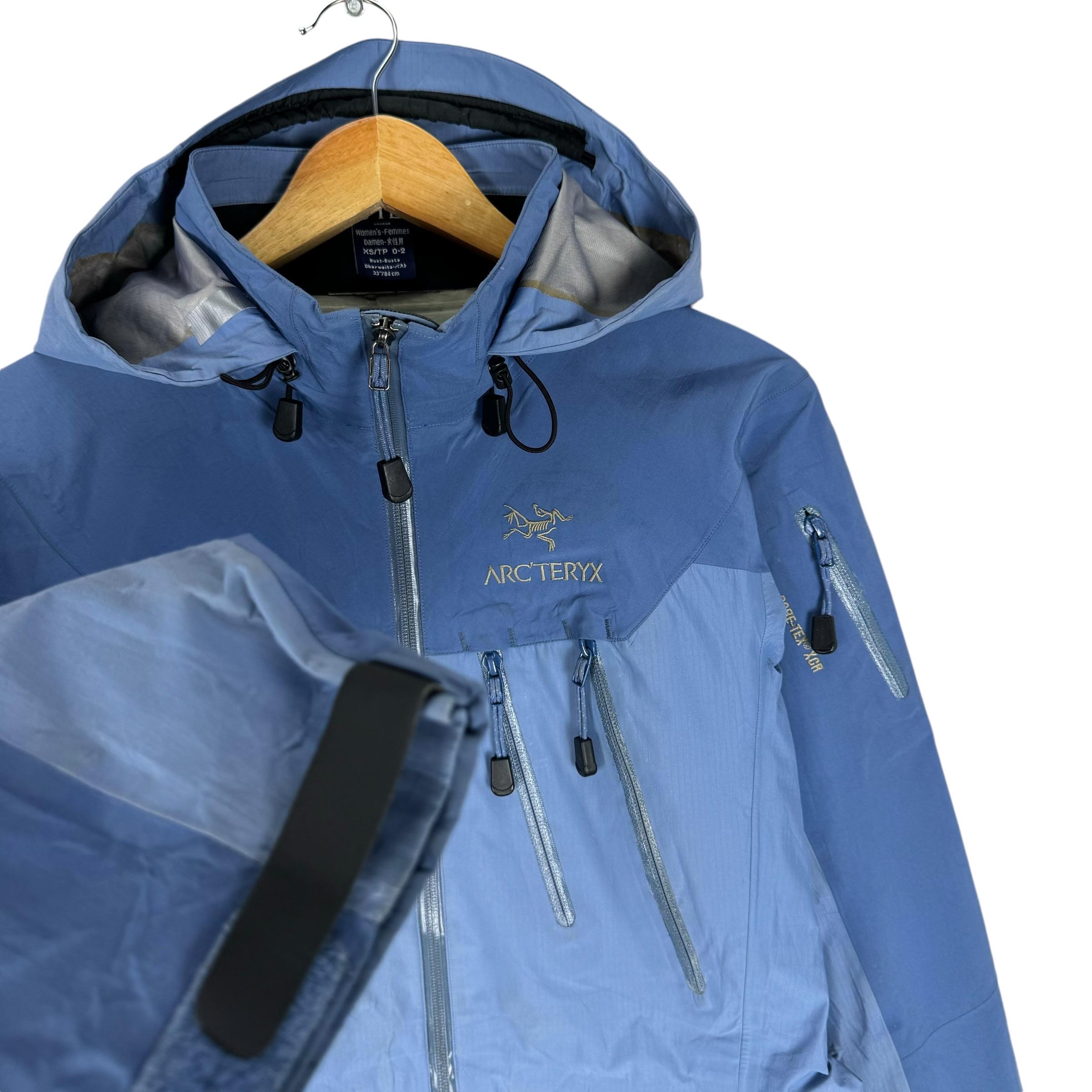 Arcteryx Goretex XCR Hoodie Windbreaker Women Zipper Jacket Blue