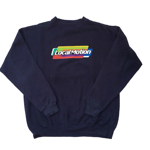 Vintage 90s Local Motion Sweatshirt: Multicolour Surf Graphic 