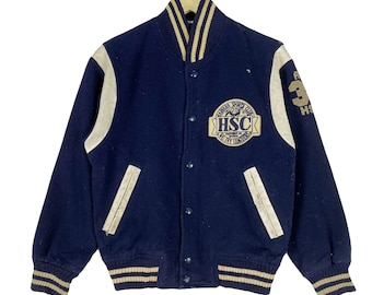 90s~00s ウールスタジャン Harvard sport club Vintage 90's Harvard Sports Club No.1 Player Wool & Leather