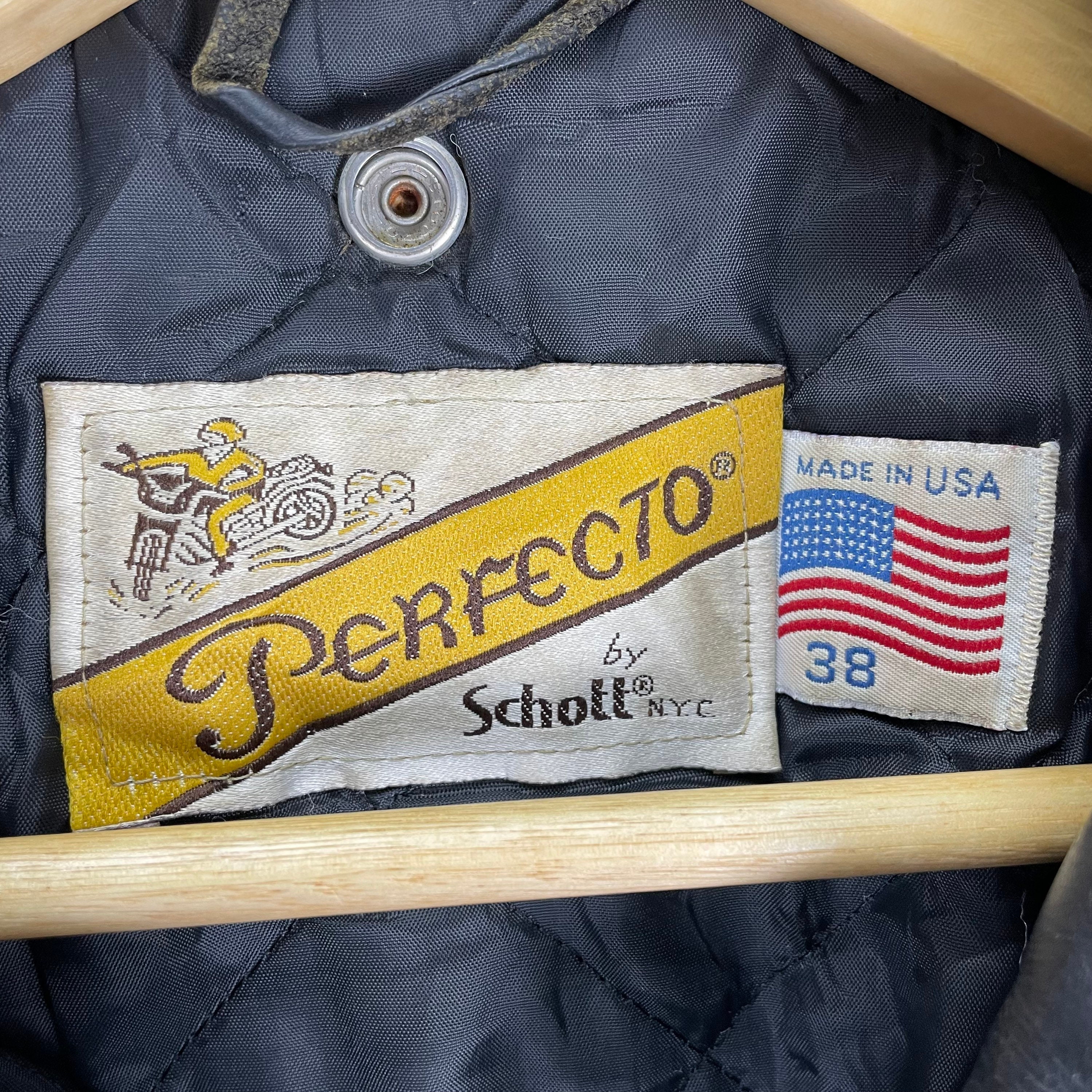 Vintage 70s SCHOTT PERFECTO 618 Nyc Leather Motorcycle