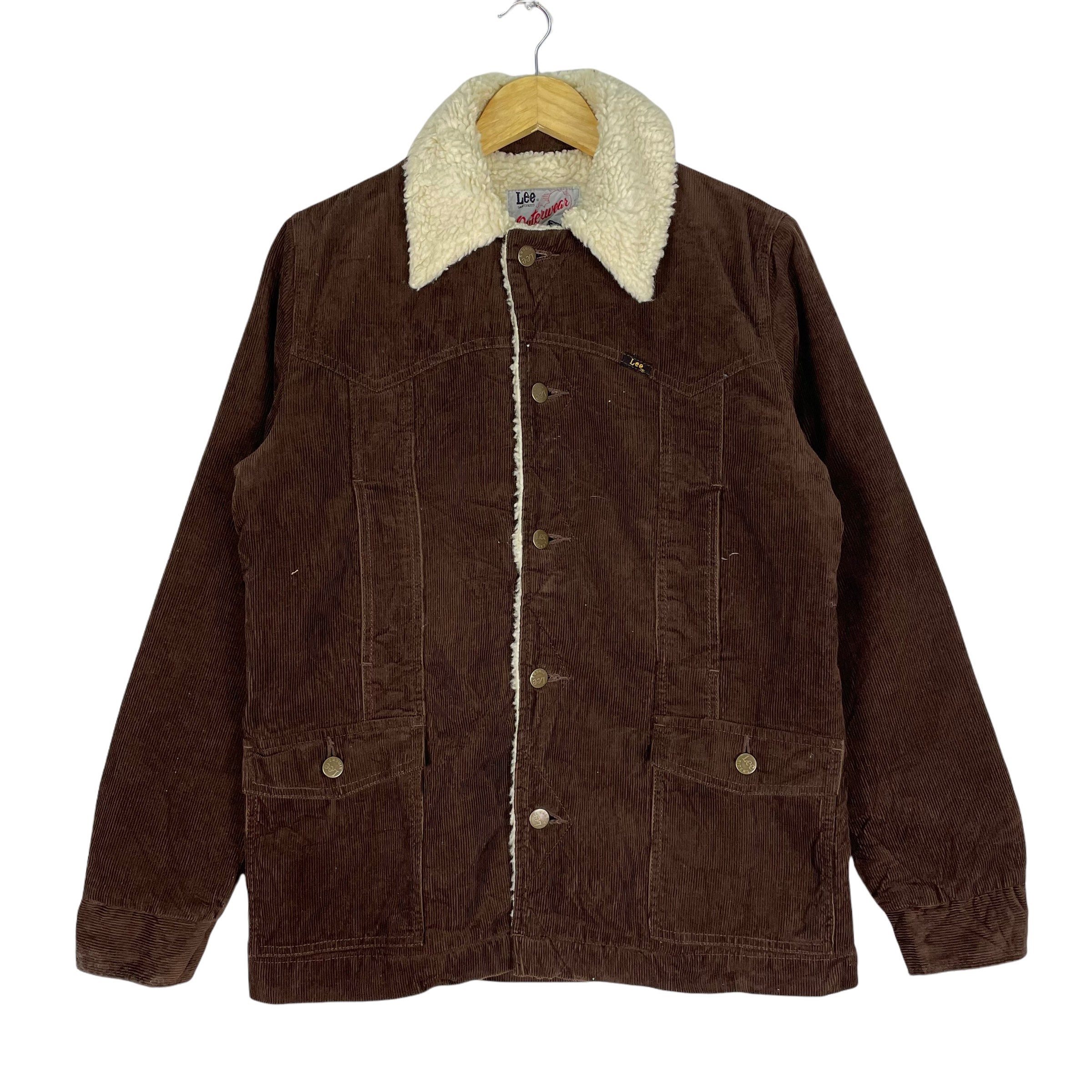 Vintage 90s LEE RIDER Sherpa Corduroy Button Jacket Brown Vintage 90s LEE RIDER Sherpa Corduroy Button Jacket Brown