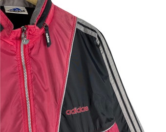 Vintage 90s Adidas Descente Hoodie Half Zipper Light Jacket Vintage 90s Adidas Descente Hoodie Half Zipper Light Jacket