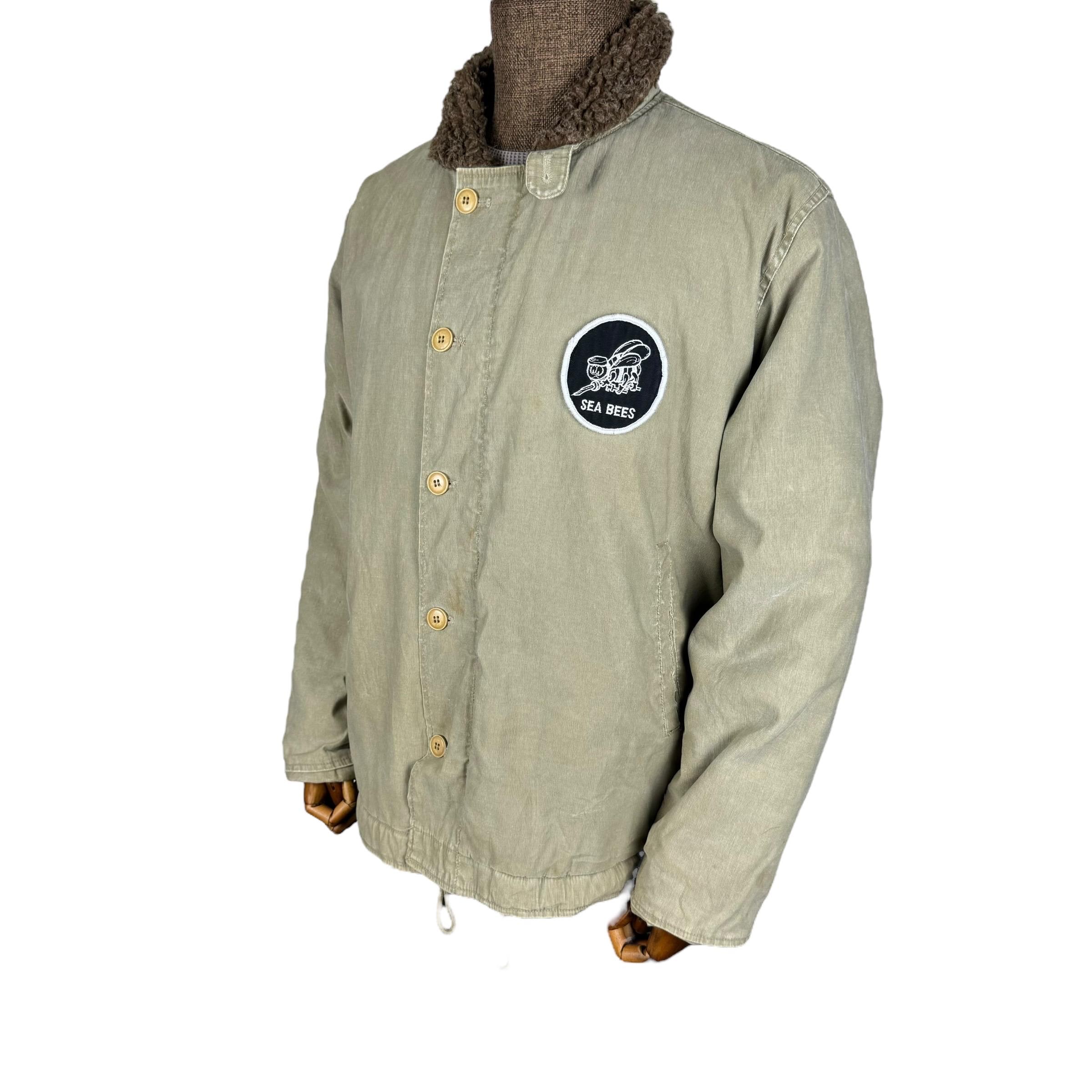 美品！Houston 38R SEA BEES jacket HOUSTON Sea Bees USN Deck Jacket Light Brown Colour Size
