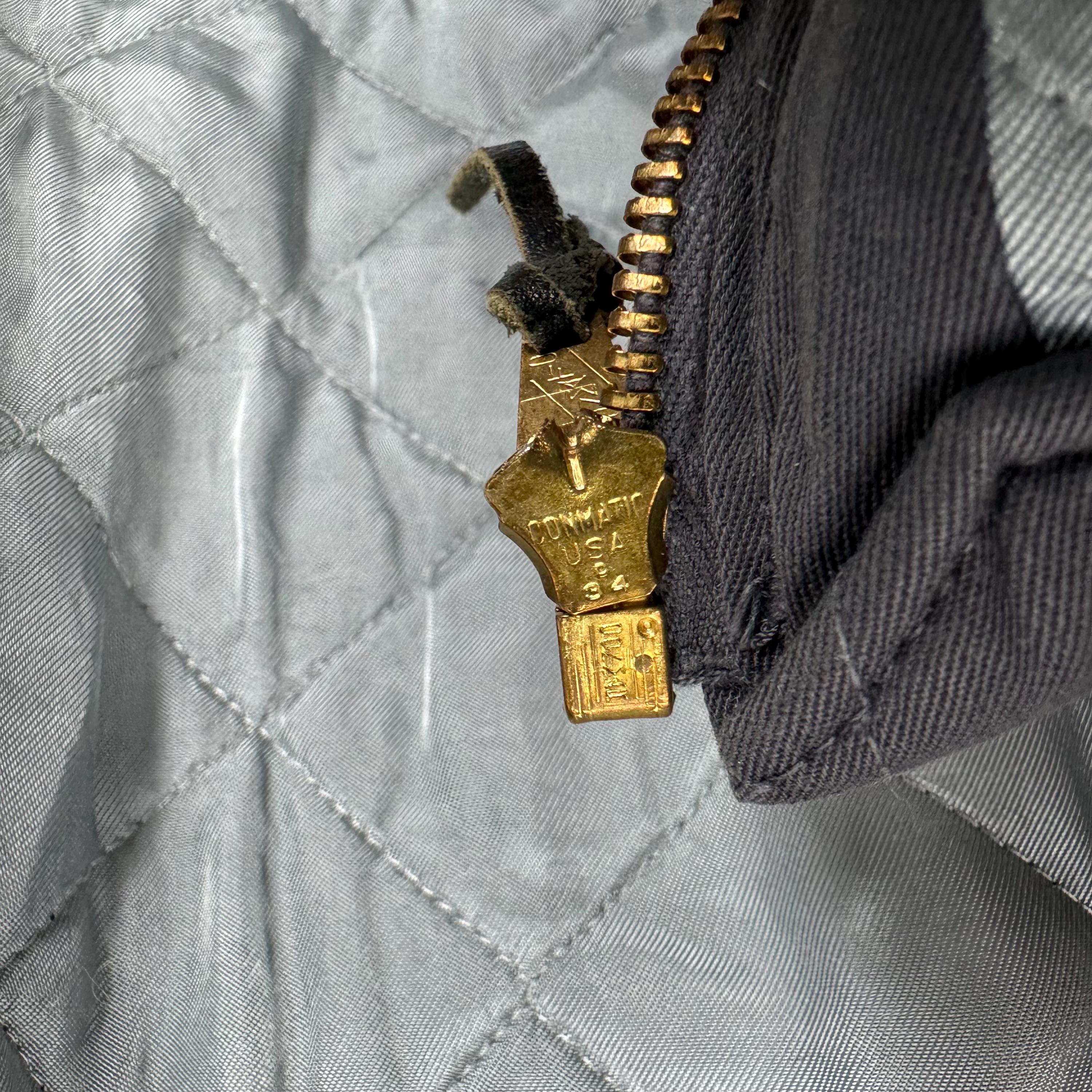 50s rayon conmatic zip jacket Vintage 50s Mechanic Rayon Conmatic