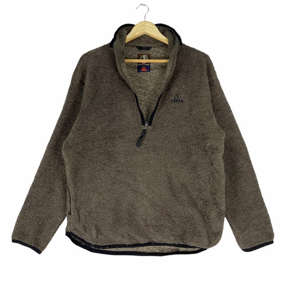 Vintage 90s Nike ACG Fleece Sweatshirt Half Zipper Quality - Etsy