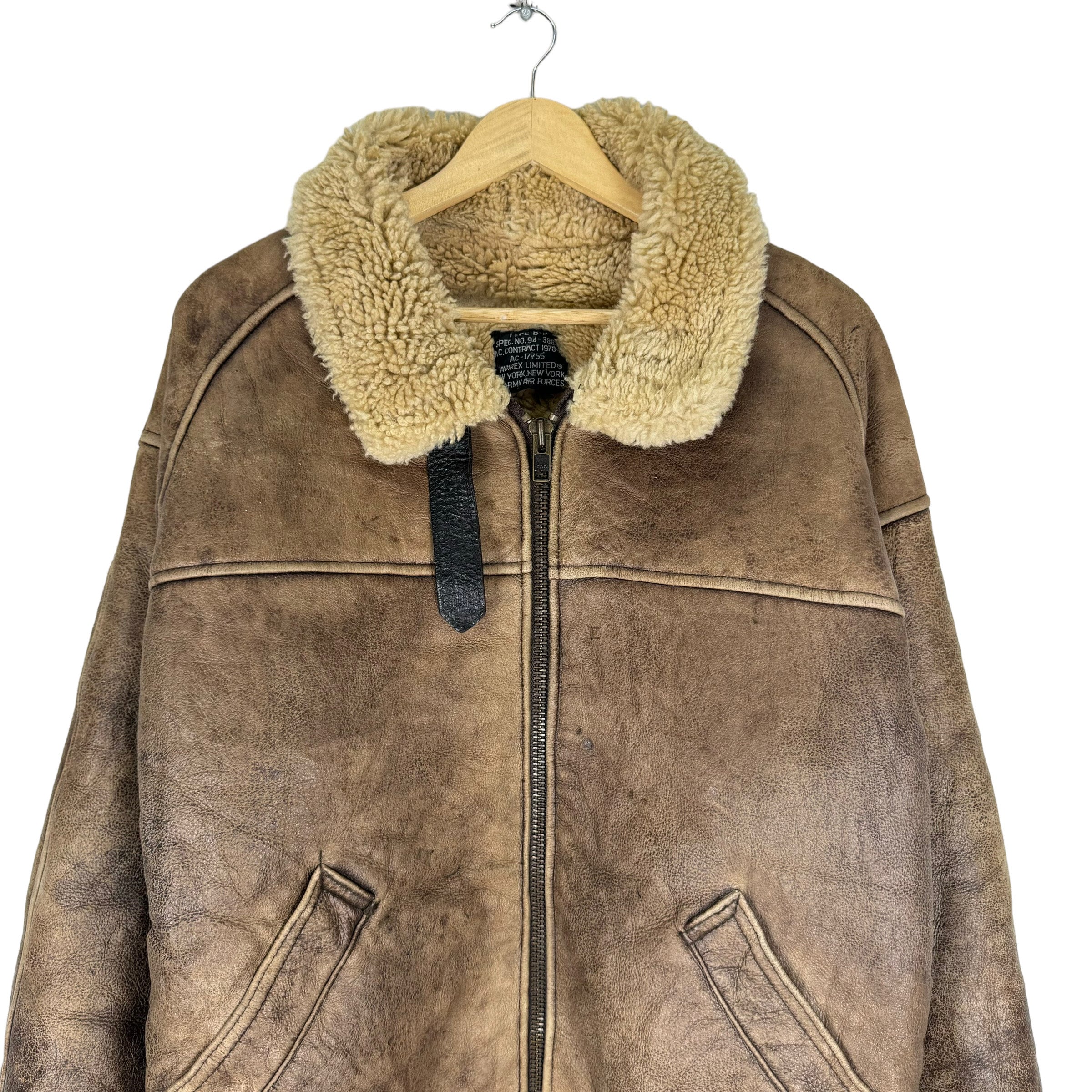 Vintage Avirex B6 Flight Bomber Jacket: 80s US Army Air Force