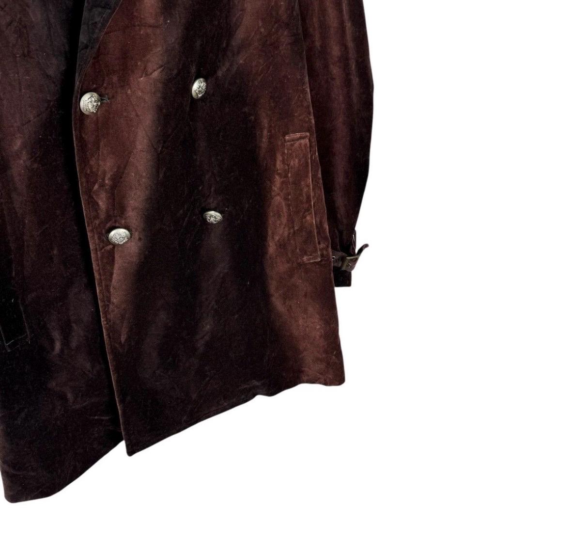Vintage 90s Katharine Hamnett London Fur Collar Bleach Style Women