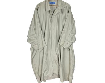 ARCHIVE 80s Issey Miyake Windcoat Over Coat: Spiral Collar Nylon Blend, Size S