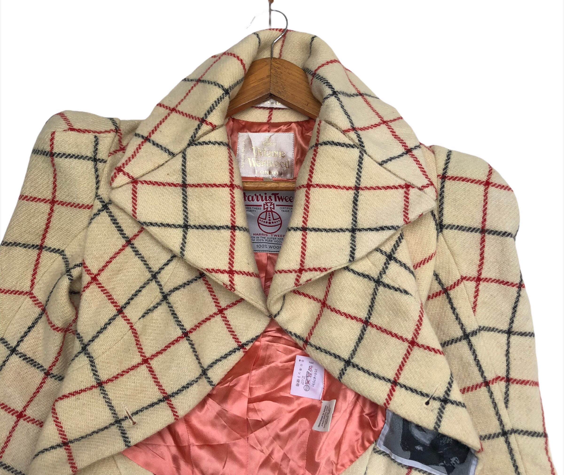 Vintage 90s VIVIENNE WESTWOOD X Harris Tweed FW 1995 Hand Vintage 90s VIVIENNE WESTWOOD X Harris Tweed FW 1995 Hand