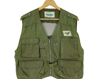 oll kyoto 【fishing suit vest】 Tsurix Fishing Gear Vest Multi Pocket Fishing Gear Tactical