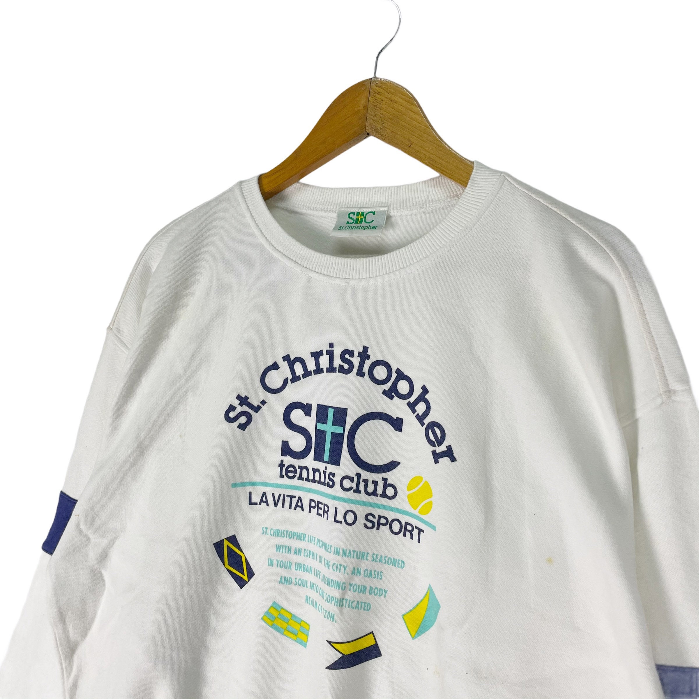期間限定 数量限定 Si.Christopher スウェット テニスクラブロゴ トップス
