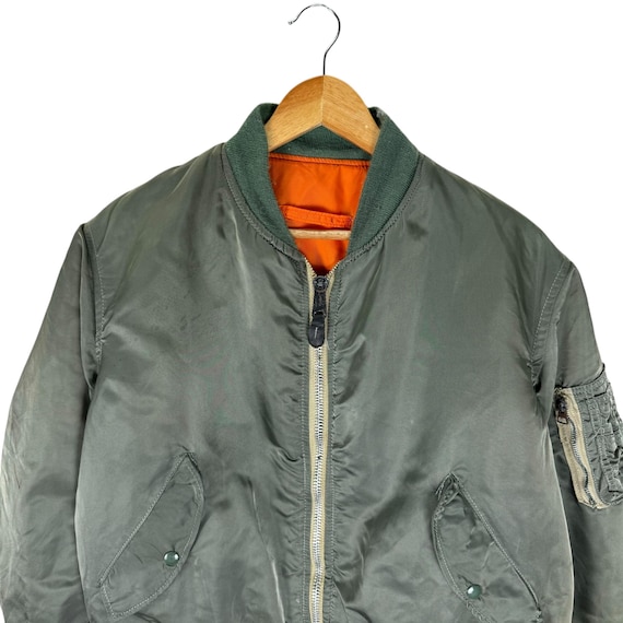 S*ぬ様 90s alpha reversible ma-1 flight jk ALPHA INDUSTRIES Reversible Flight MA-1 Bomber Jacket Silver