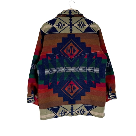 Heritage 80s Pendleton Native Aztec Western Jacke… - image 9