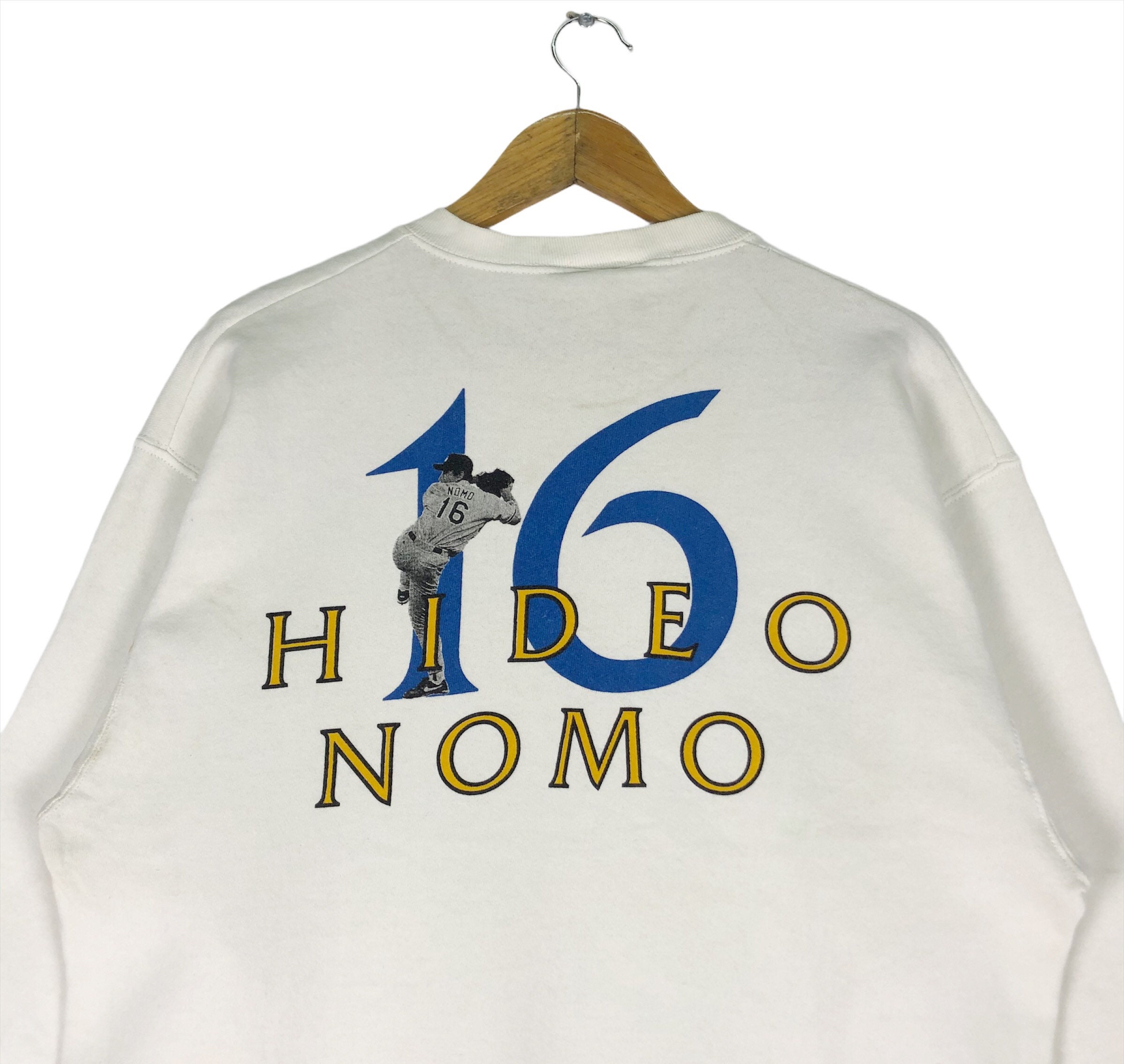 Vintage 90s LA Dodgers Hideo Nomo Sweatshirt - MLB Baseball 