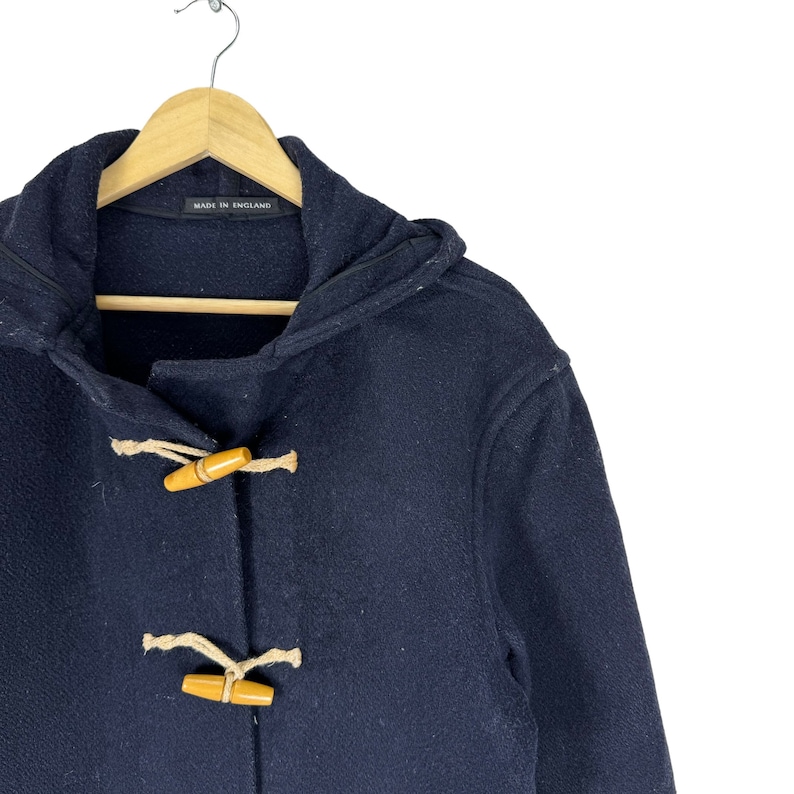 Gloverall Duffle England Coat Toggle Button Women Jacket Navy Colour ...