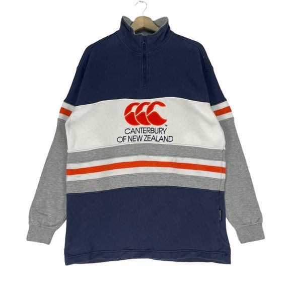 [ ] Half-Burton Rugby Sweatshirt ★大人気★ Canterbury of New Zealand Fleece Half Zipper Sweatshirt