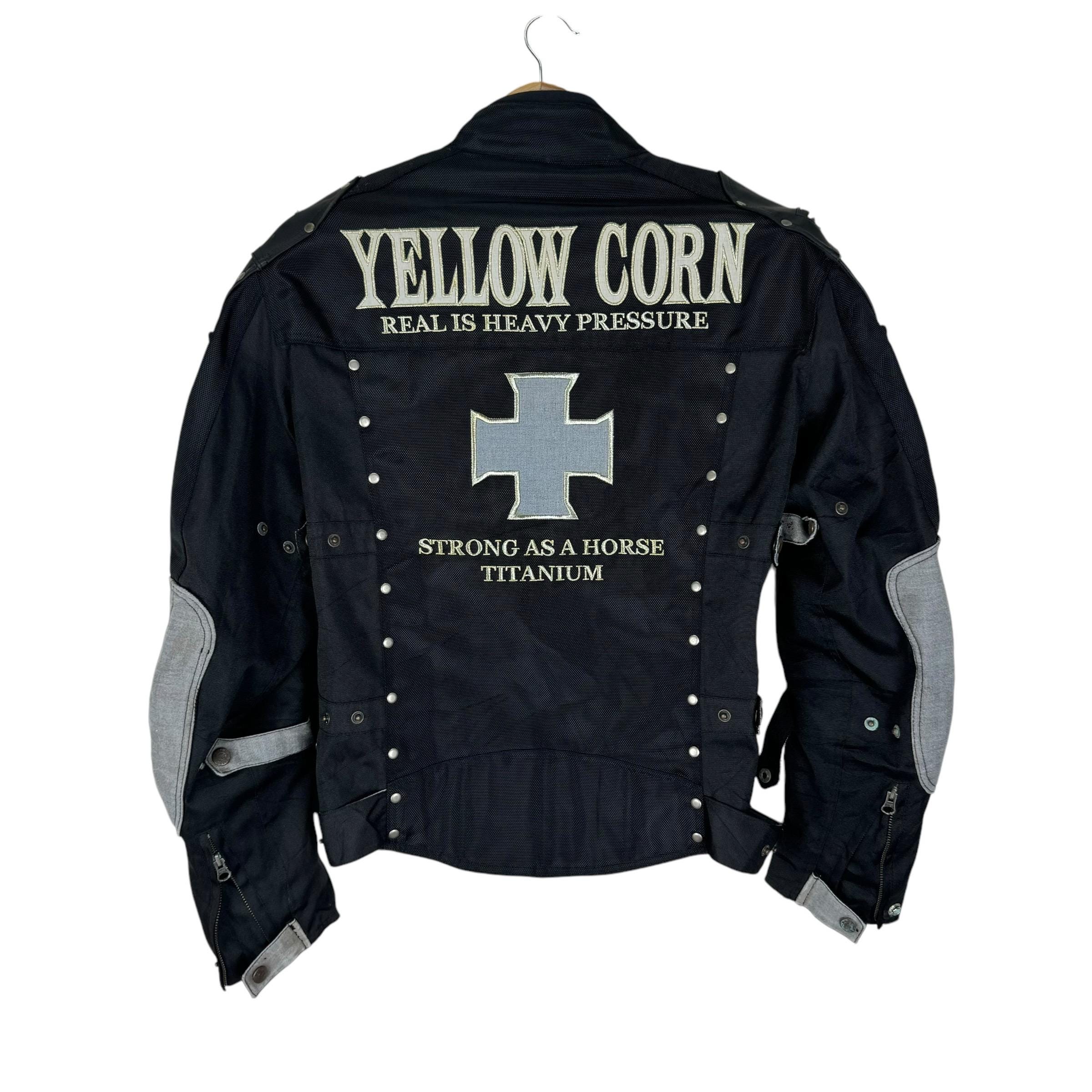 90年代ヴィンテージ イエローコーン レーシングジャケット：NHRA