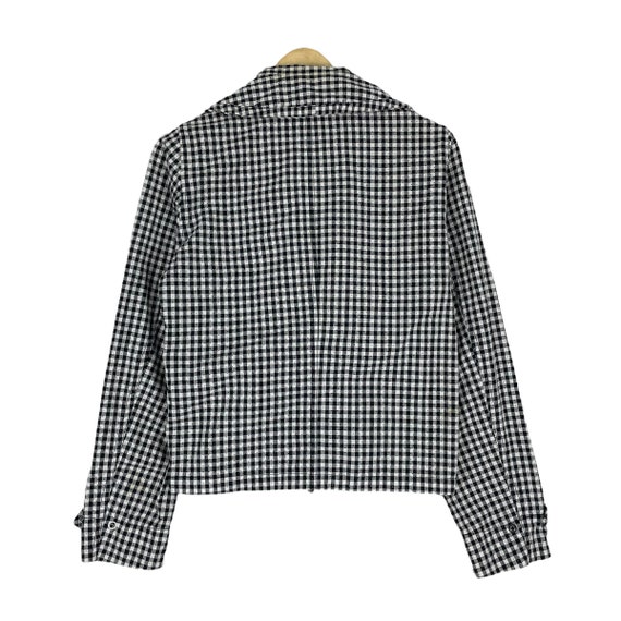 90s FINAL HOME Issey Miyake Jacket Zipper Plaids … - image 8