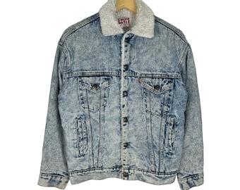 1970s Levis Denim Jacket: Vintage Blanket Lined Trucker Jacket - Etsy
