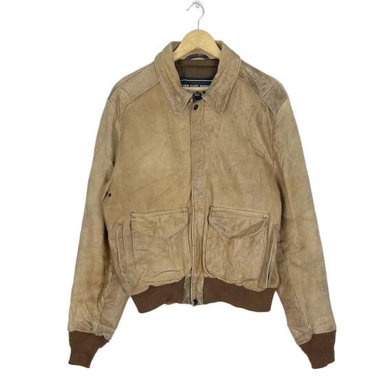 Buy Vintage 90s SCHOTT Bros Type A2 Light Brown Soft Leather 