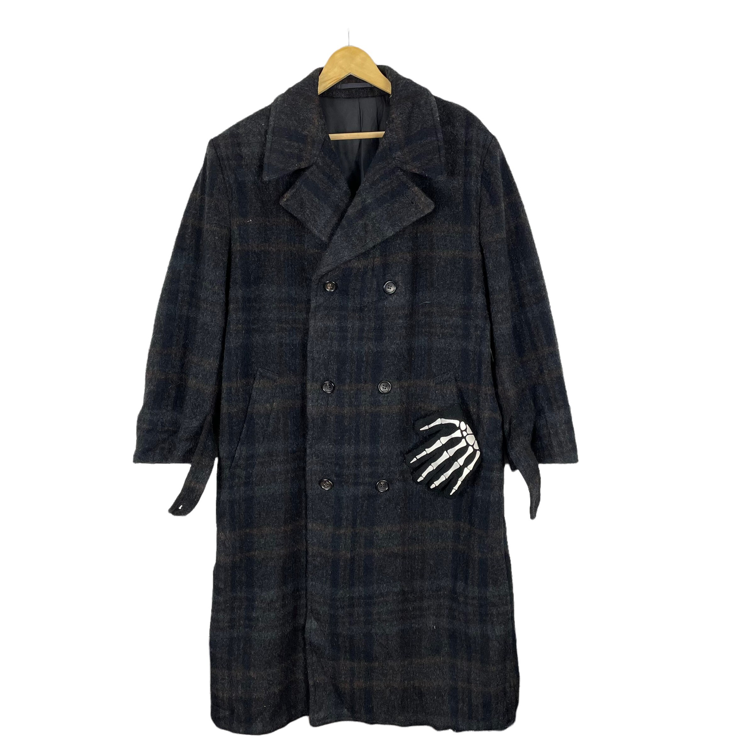専用濃灰80s 実寸XL GARCONS homme Wool Balmacan