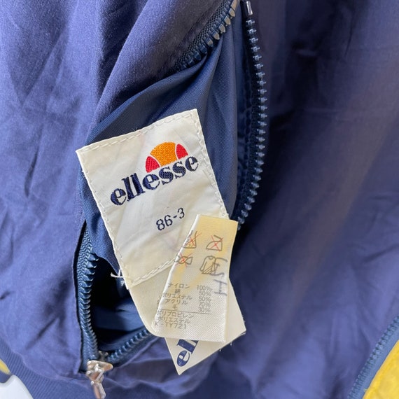 Vintage 90s Ellesse Reversible Jacket Tennis Yellow Colour Spell