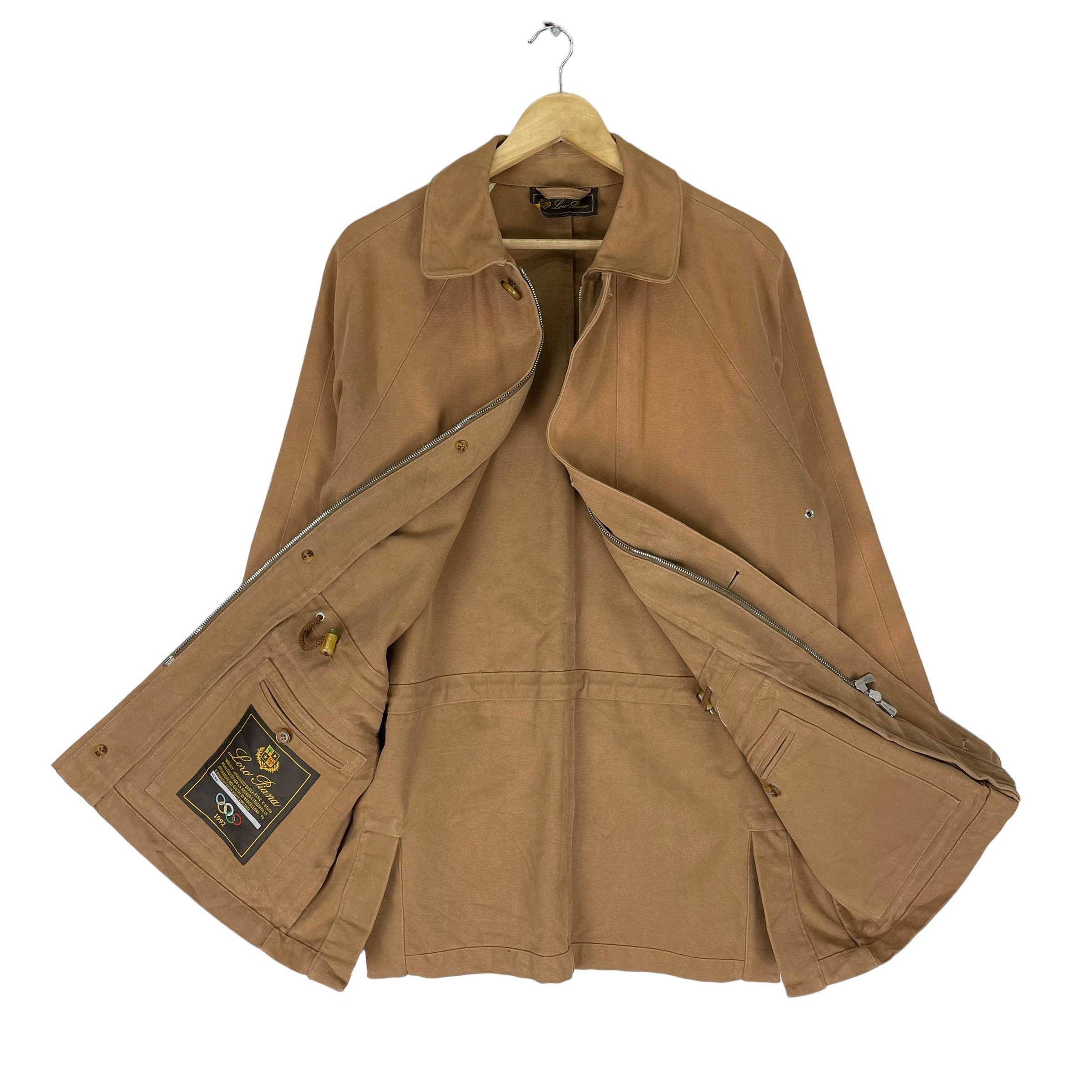 イタリア製 LoroPiana 1992 OlympicClassicCoat Loro Piana 1992 Horsey Jacket Olympics Barcelona Leather