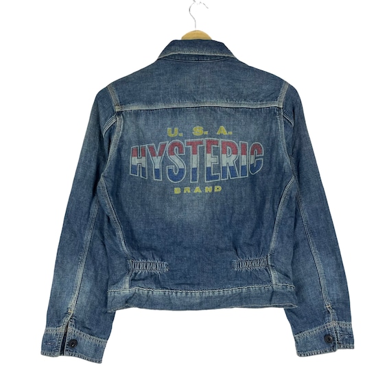 Hysteric Glamour Denim Jeans Zipper Jacket Blue Colour Women Hysteric Glamour Denim Jeans Zipper Jacket Blue Colour Women