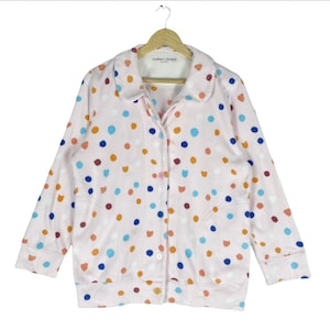 TSUMORI CHISATO Sleep Polkadot Pink Colour Issey Miyake Button Up Long Sleeve Jacket Fashion With Pants