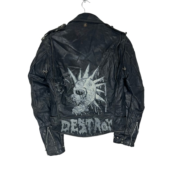 Vintage 70s SCHOTT PERFECTO 618 Nyc Leather Motorcycle Jacket 