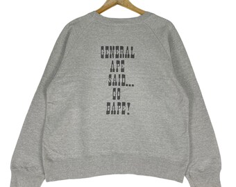 Bape grey cheap sweatshirt