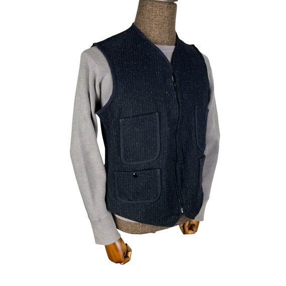 トップス 90s Woolrich wool vest Vintage Woolrich Wool Vest - Black Zip Front - Women's Size 40