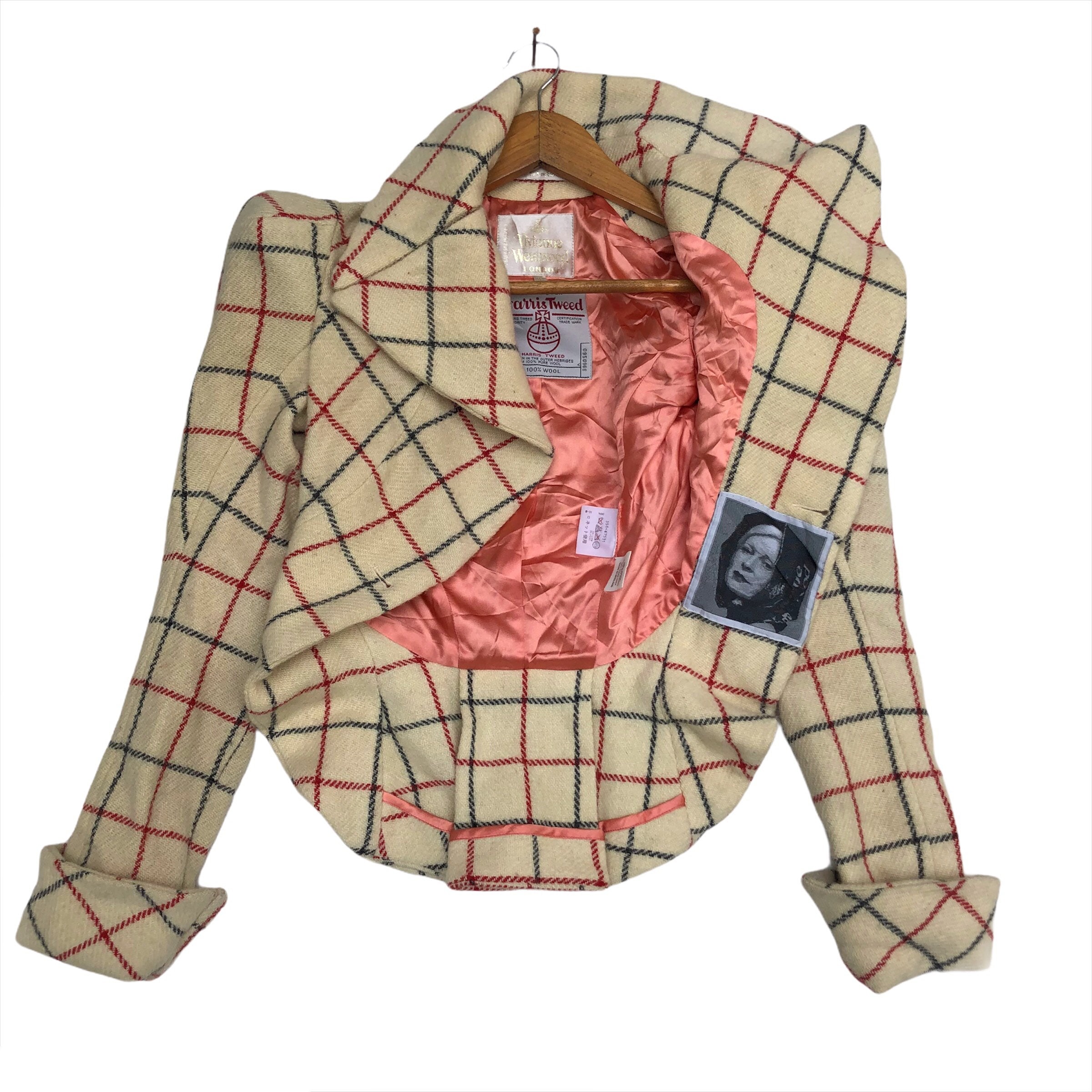 Vintage 90s VIVIENNE WESTWOOD x Harris Tweed FW 1995 Hand Woven Wool Jacket