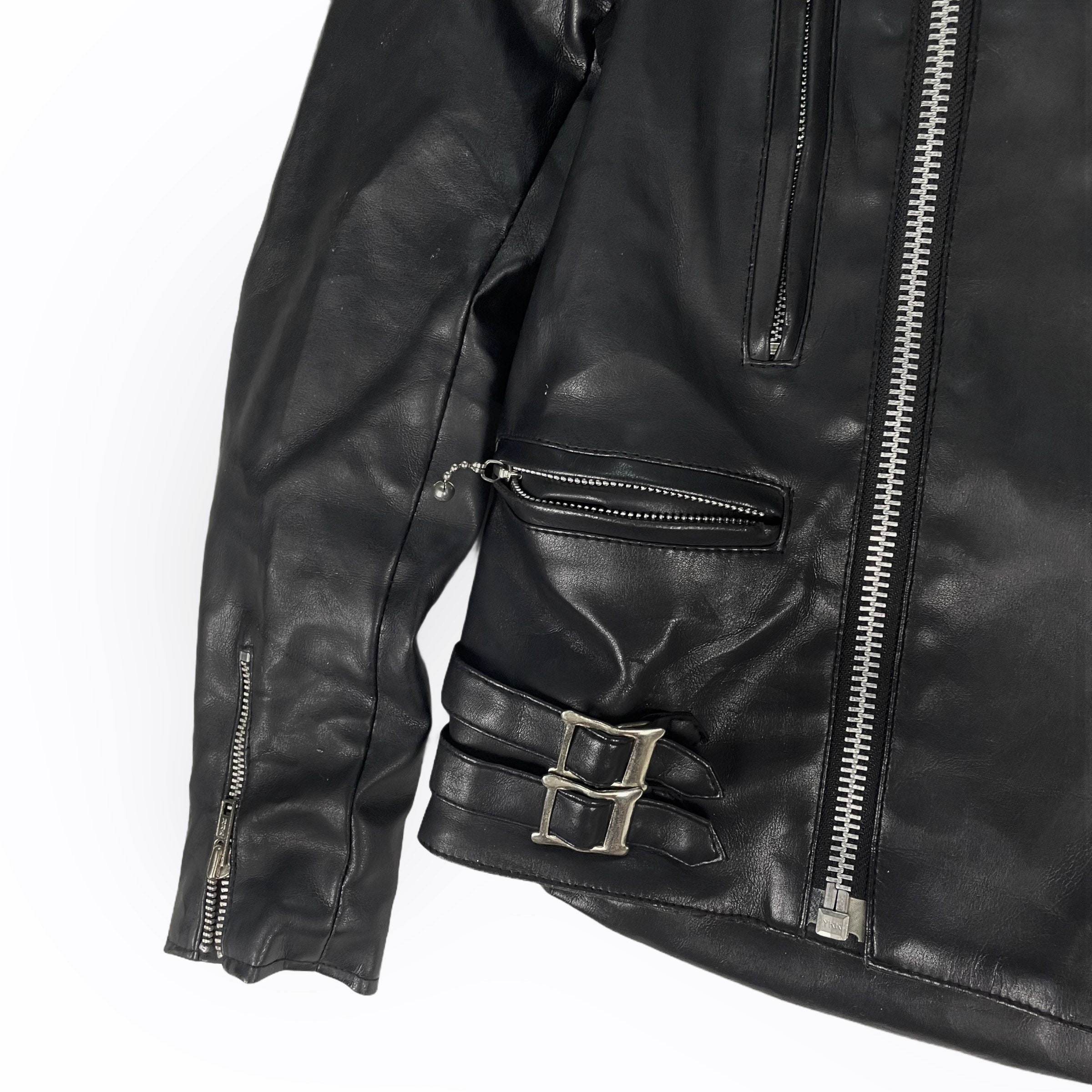 Wick Leather Biker Jacket Black