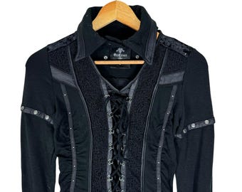 Ozz Croce Gothic Cropped Robe Jacket - Japanese Brand (size Small