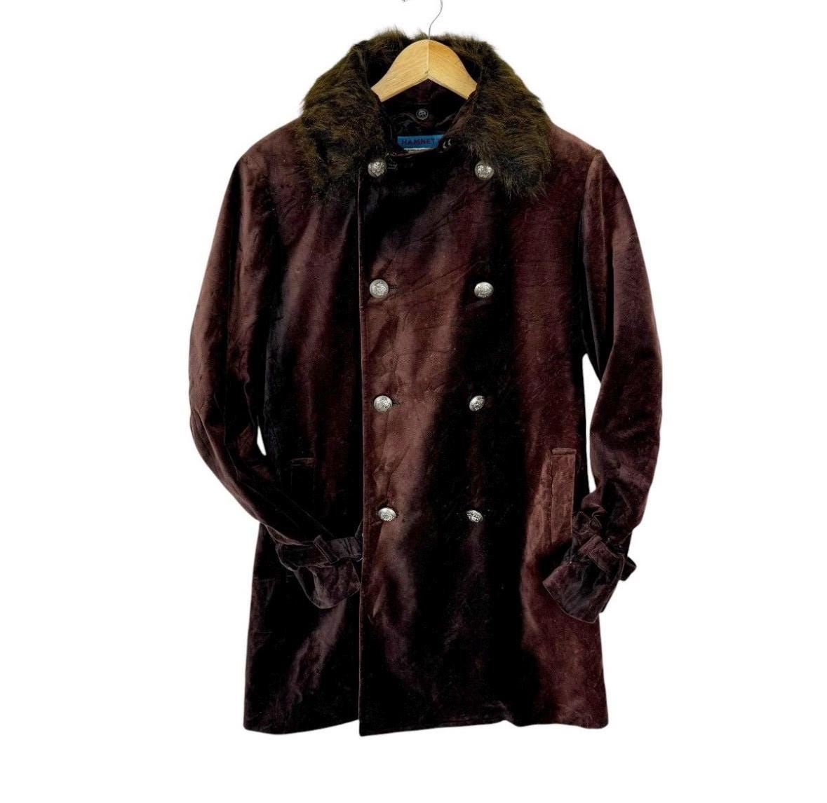 ジャケット・アウター KATHARINE HAMNETT LONDON Fake fur coat Vintage 90s Katharine Hamnett London Fur Collar Bleach Style Women