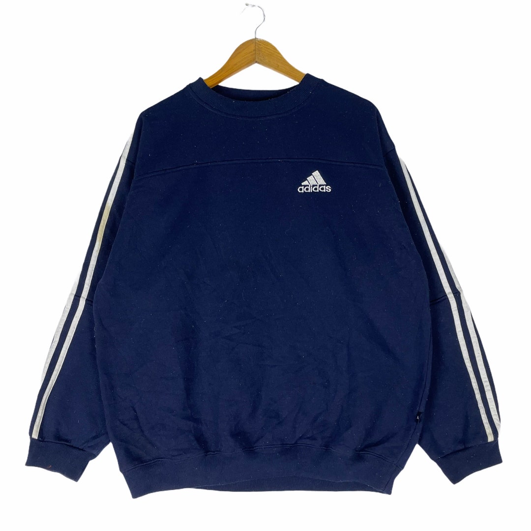 Vintage Adidas Equipment Sweatshirt Navy Blue -