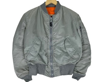 S*ぬ様 90s alpha reversible ma-1 flight jk Vintage 90s ALPHA INDUSTRIES Reversible Flight MA-1 Bomber