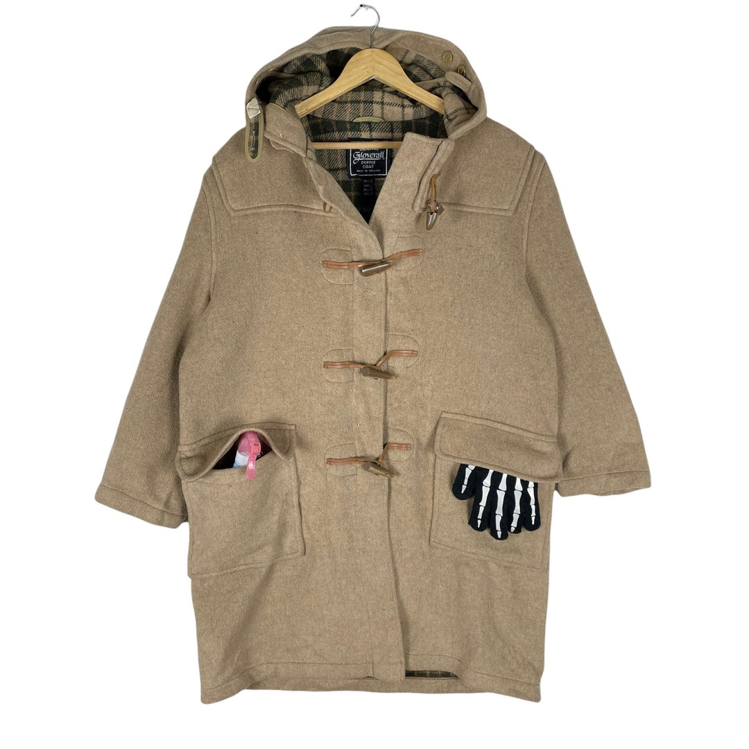 Gloverall Duffle Coat チェック柄 Gloverall Duffle England Hoodie Coat Toggle Shadow Plaids