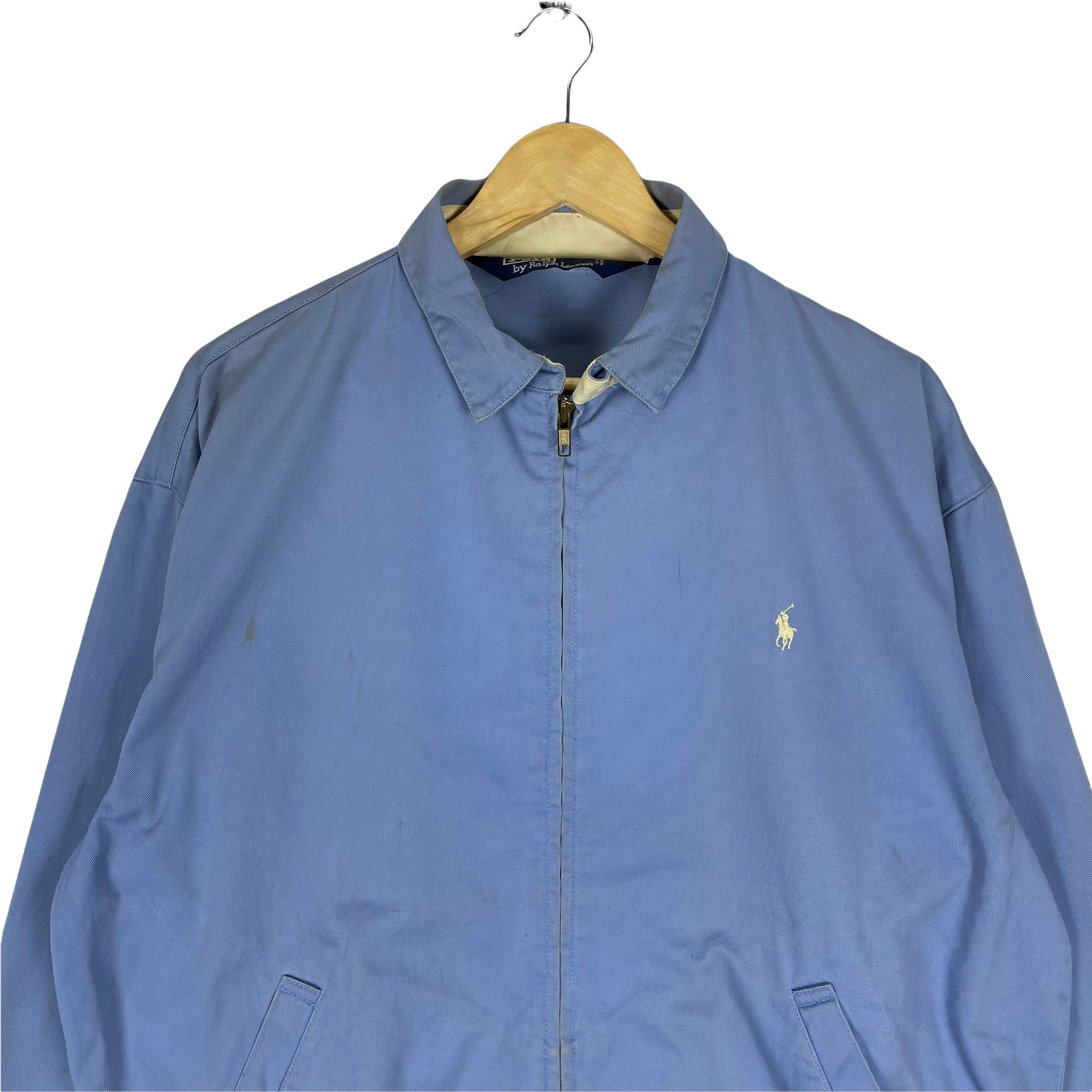 Vintage 90s POLO Ralph Lauren RL Herrington Blue Colour Zip