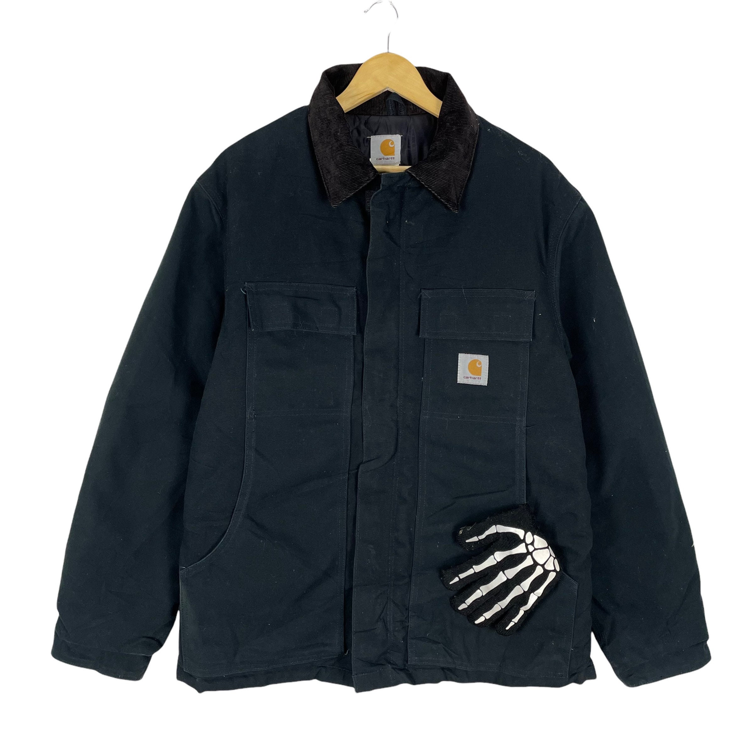 Vintage 90s Carhartt Chore Duck Canvas Jacket Workwear Detroit