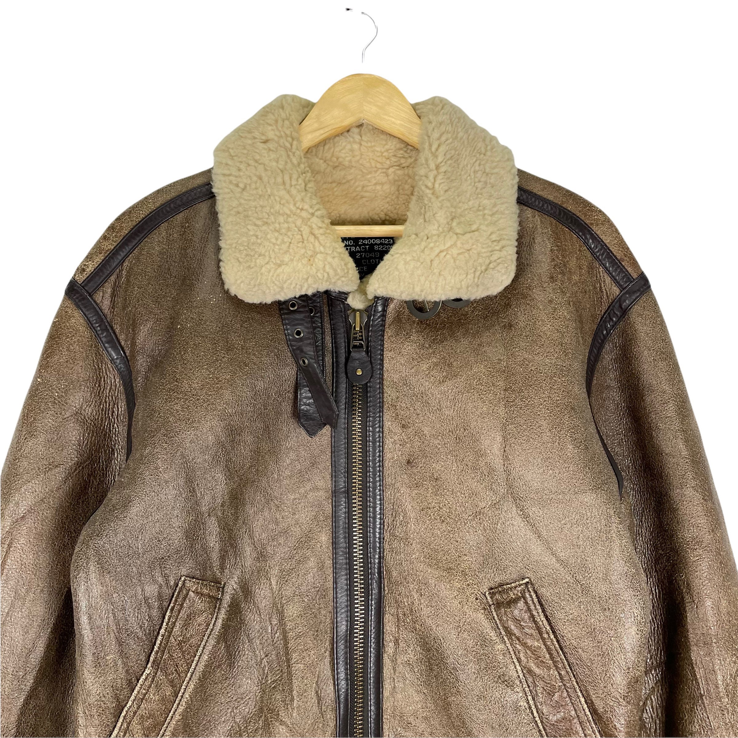 Vintage 90s Military Clothing Type B3 Us Army Bomber Jacket - Etsy
