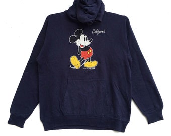 Sudadera con capucha vintage de Mickey Mouse de los años 90, de Walt Disney Company, talla mediana.