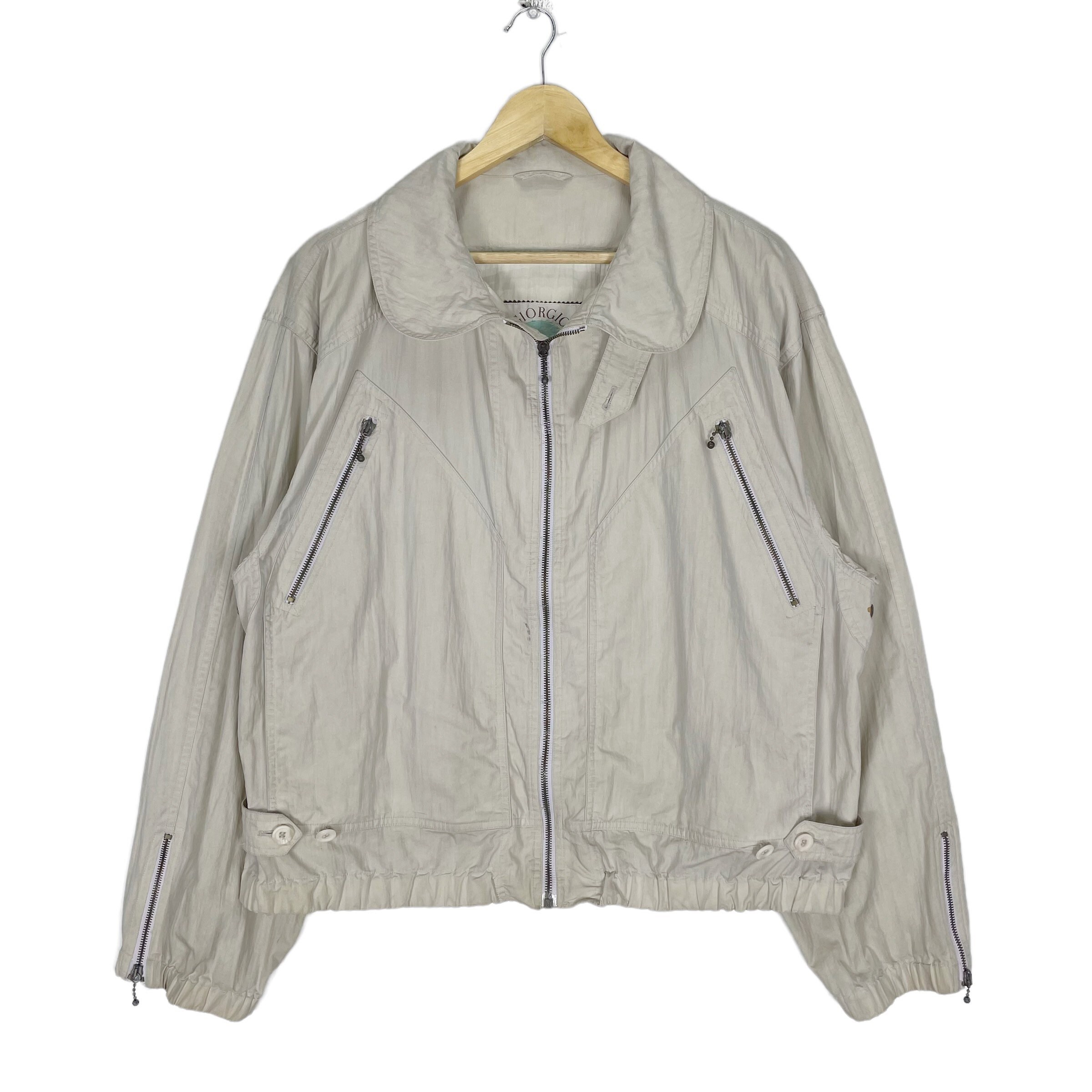Vintage 80s GIORGIO ARMANI Bomber Varsity Zipper Jacket Vintage 80s GIORGIO ARMANI Bomber Varsity Zipper Jacket