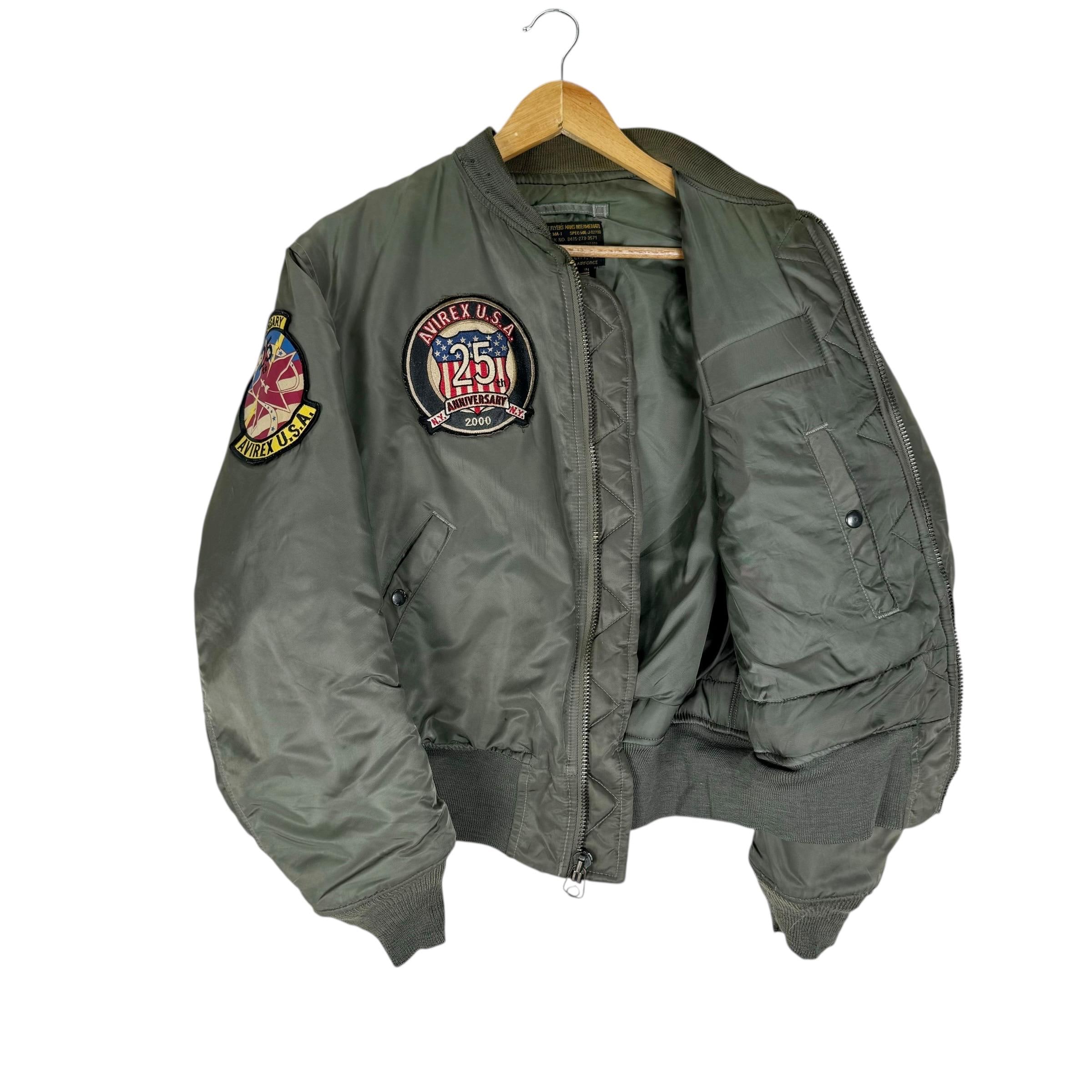 【vintage】U.S. ARMY MA-1ジャケット Vintage 60s Avirex Anniversary Ma-1 Flyers Bomber Jacket Patches